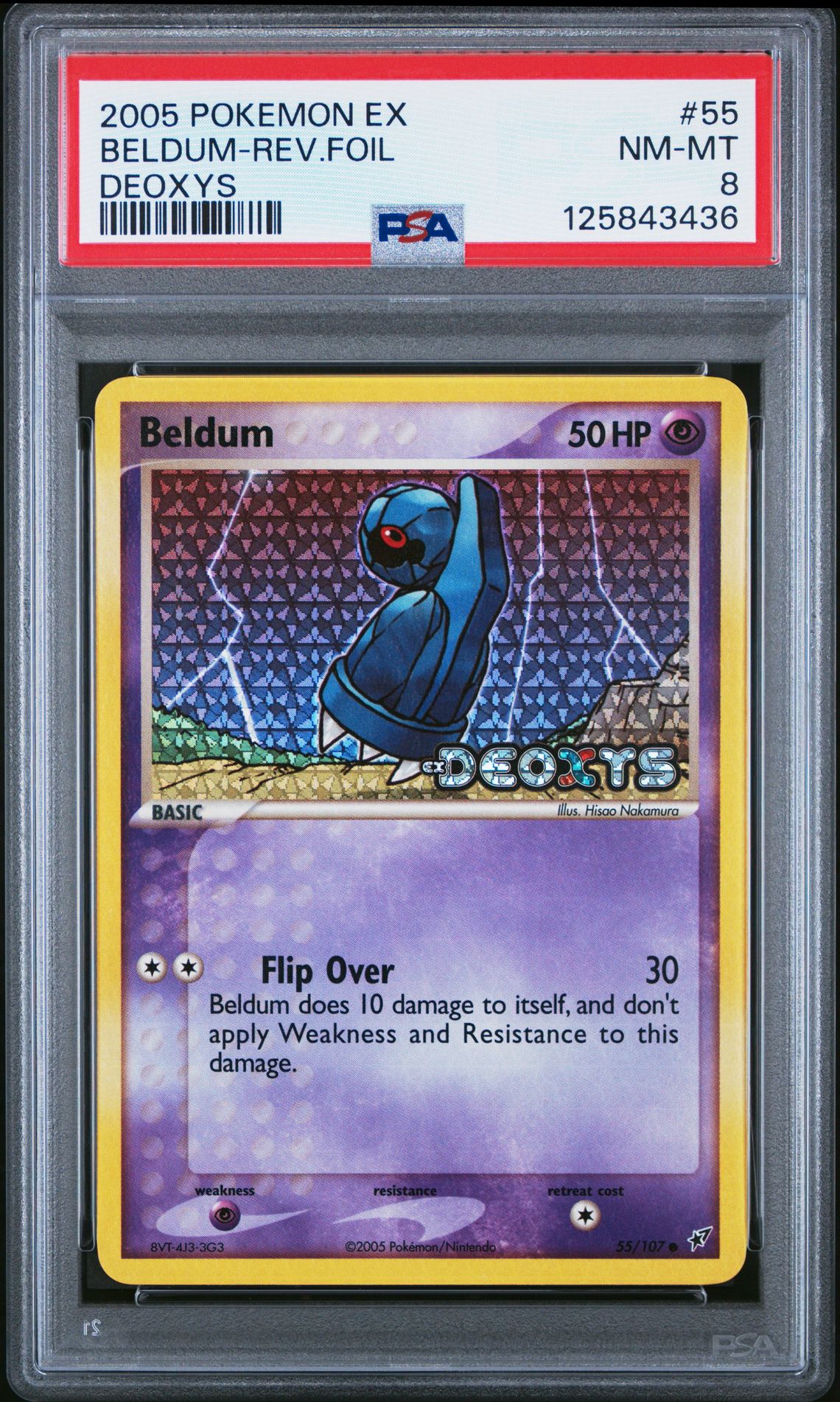 2005 Pokemon POKEMON EX DEOXYS #55 Beldum-Rev.Foil front
