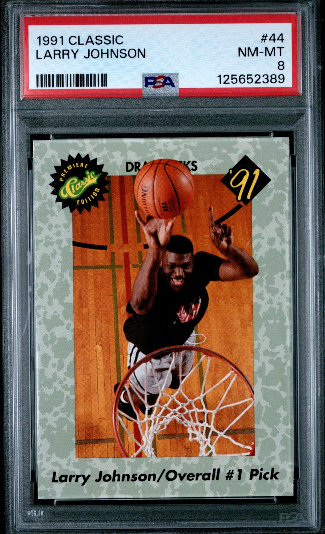 1991 Classic #44 Larry Johnson front