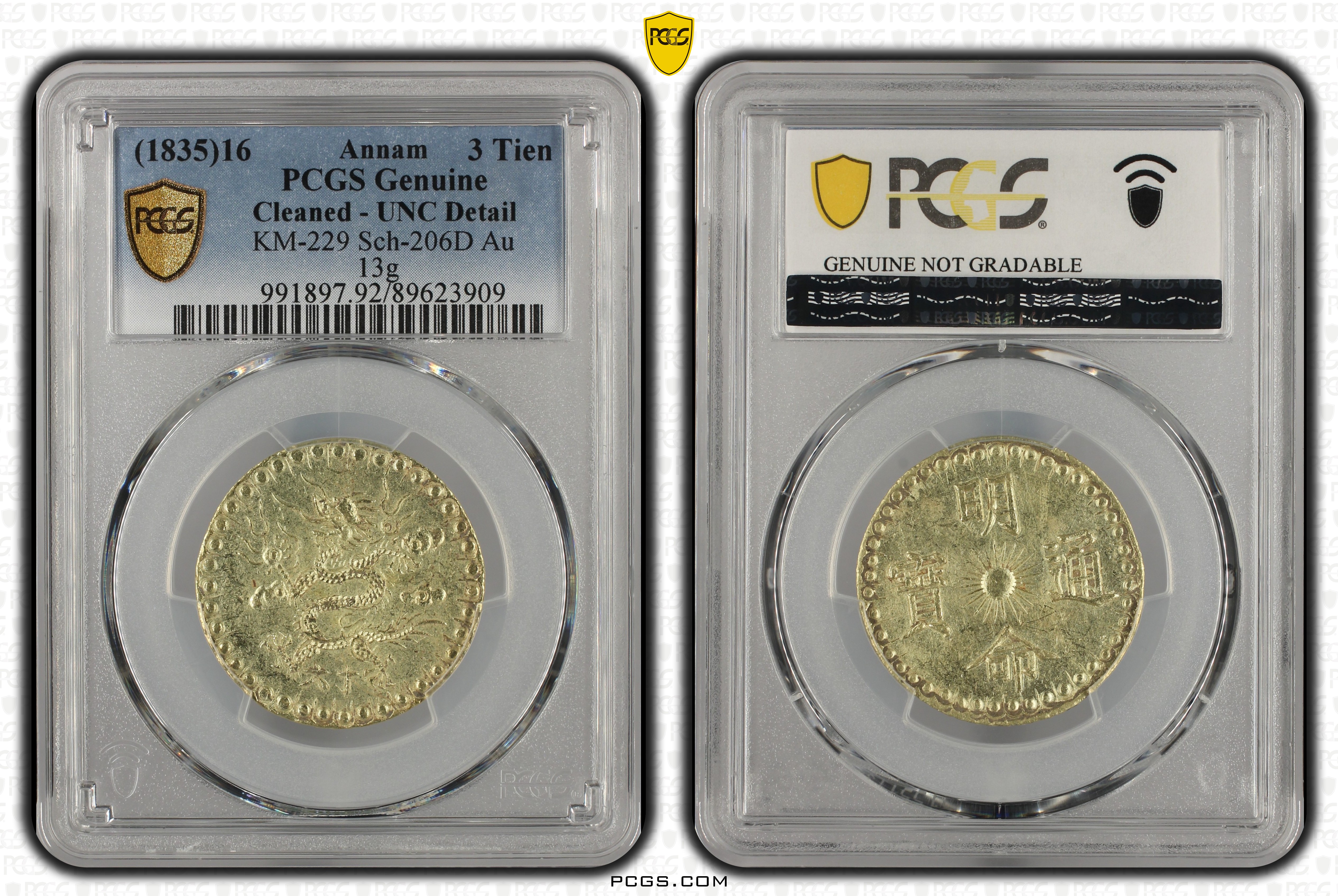 PCGS Certificate Verification Coin Details for Cert #89623909