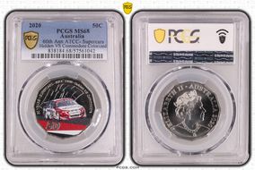 2020 50C 60th Ann ATCC- Supercars Holden VS Commodore Colorized MS68