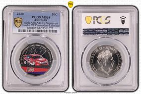 2020 50C 60th Ann ATCC- Supercars Holden VT Commodore Colorized MS68