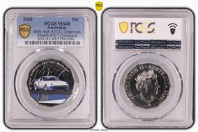 2020 50C 60th Ann ATCC- Supercars Mazda RX-7 Colorized MS68