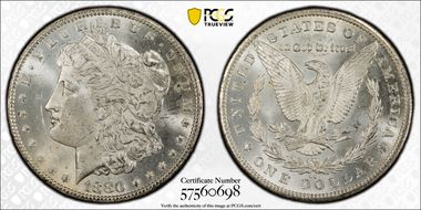 1880-CC $1 MS63+