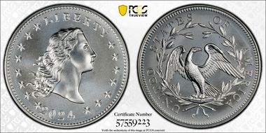 2024 Medal Flowing Hair Ag 230th Anniversary MS70