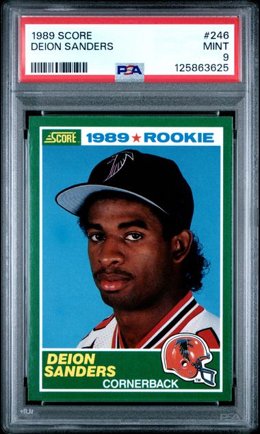 1989 Score SCORE Deion Sanders front