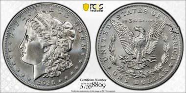 2025 $1 Morgan Dollar First Strike MS70