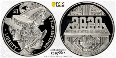 (2020) Medal Women's Suffrage Centennial PR70DCAM