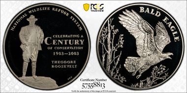 2003 Medal NWRS - Eagle Silver PR68DCAM