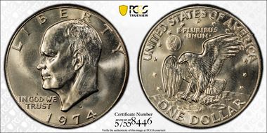 1974-D $1 MS66
