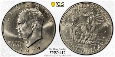 1977 $1 MS66