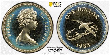 1983 $1 KM-30 PR67CAM