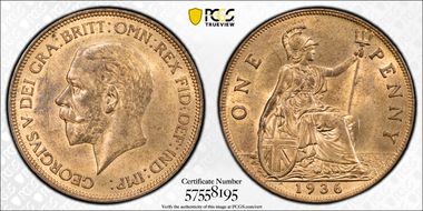 1936 1D S-4055 MS64RB