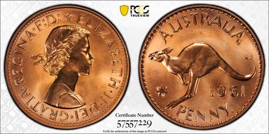 1961 Y. (p) 1D PR67RD