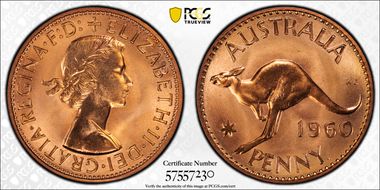 1960 Y. (p) 1D PR67RD