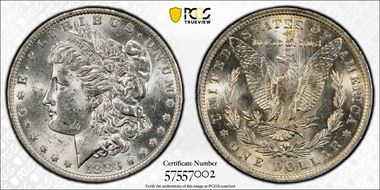 1883-O $1 MS62