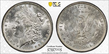 1884-O $1 MS62