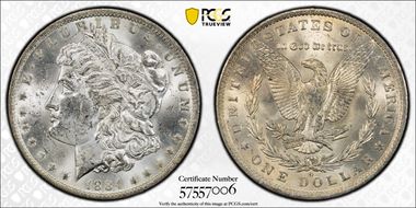 1884-O $1 MS62