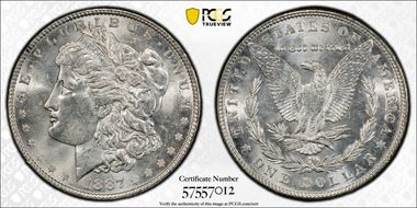 1887 $1 MS63