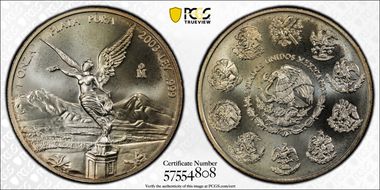 2003-Mo Onza Libertad Ag MS69