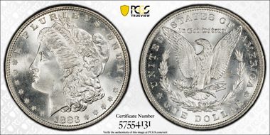 1883 $1 MS67+
