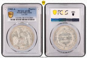 1902-A Piastre Lec-285 AU58