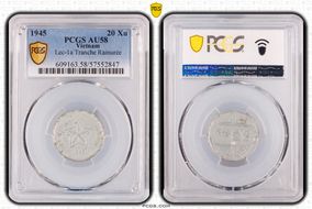 1945 20 Xu Lec-1a Tranche Rainurée AU58