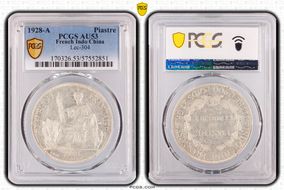 1928-A Piastre Lec-304 AU53