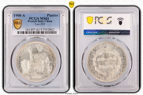 1908-A Piastre Lec-291 MS61