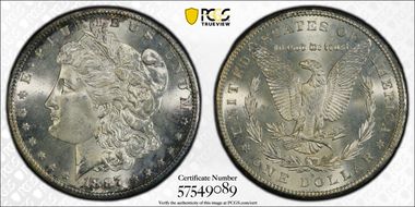 1887-S $1 MS65+ 