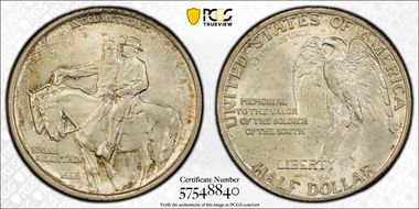 1925 50C Stone Mountain MS66