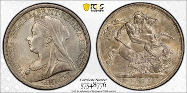 1893 Crown S-3937 LVI Edge MS62