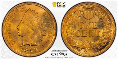1899 1C MS65RD