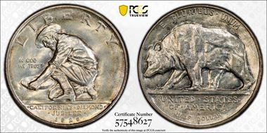 1925-S 50C California MS65