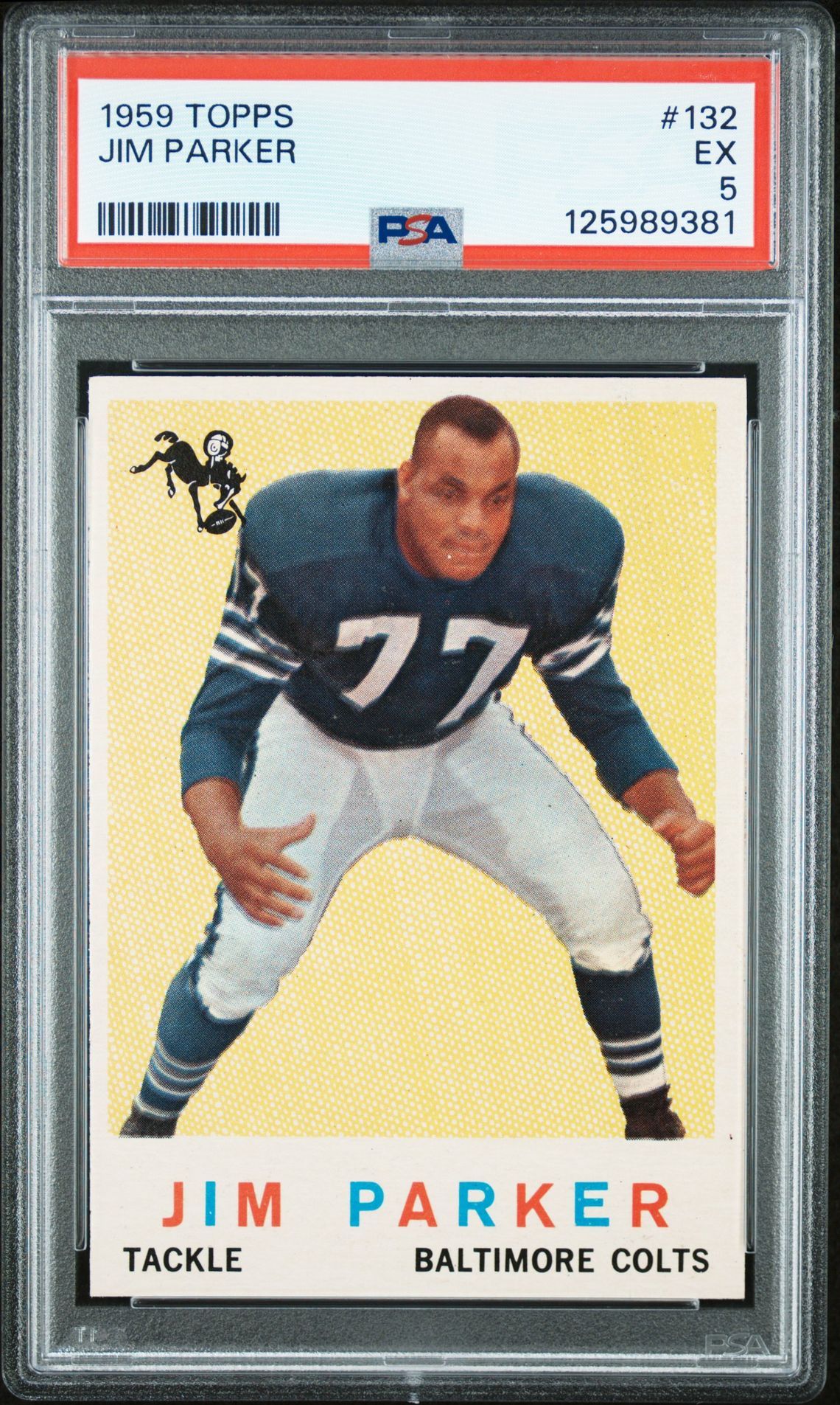 1959 Topps TOPPS #132 Jim Parker front