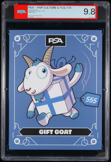 COLLECTORS PSA MAGAZINE – POP CULTURE & TCG #14 MAY 2025 GIFT GOAT/VEEFRIENDS "GIFT GOAT" NFT EXCLUSIVE PSA 9.8