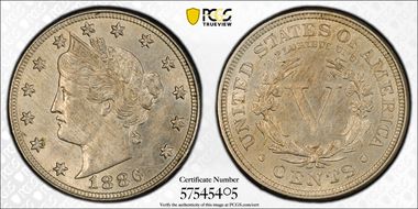 1886 5C MS62