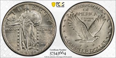 1918-D 25C MS63FH