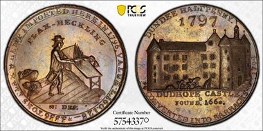 1797 Tk 1/2D DH-20 Angusshire, Dundee MS63BN