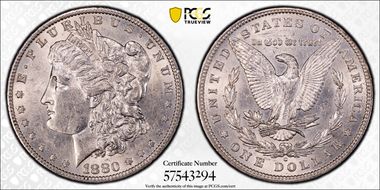 1880-O $1 AU58