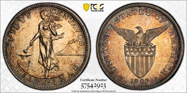 1903 50C KM-167  Ag N1