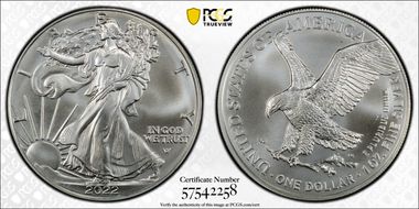 2022 $1 Silver Eagle MS69