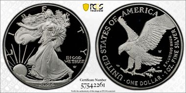 2024-W  $1 Silver Eagle PR68DCAM