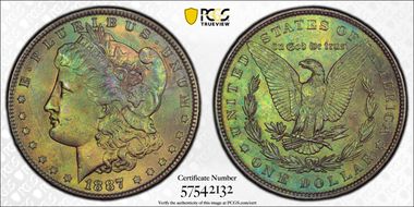 1887 $1 MS64