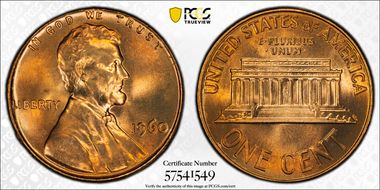 1960 1C Large Date MS67+ RD