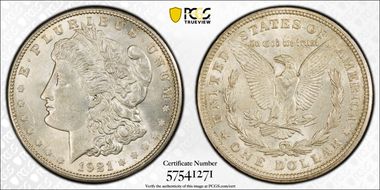 1921-D $1 MS62