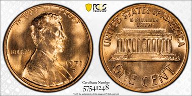 1971-D 1C MS67RD