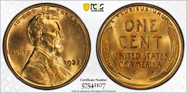 1932 1C MS66RD