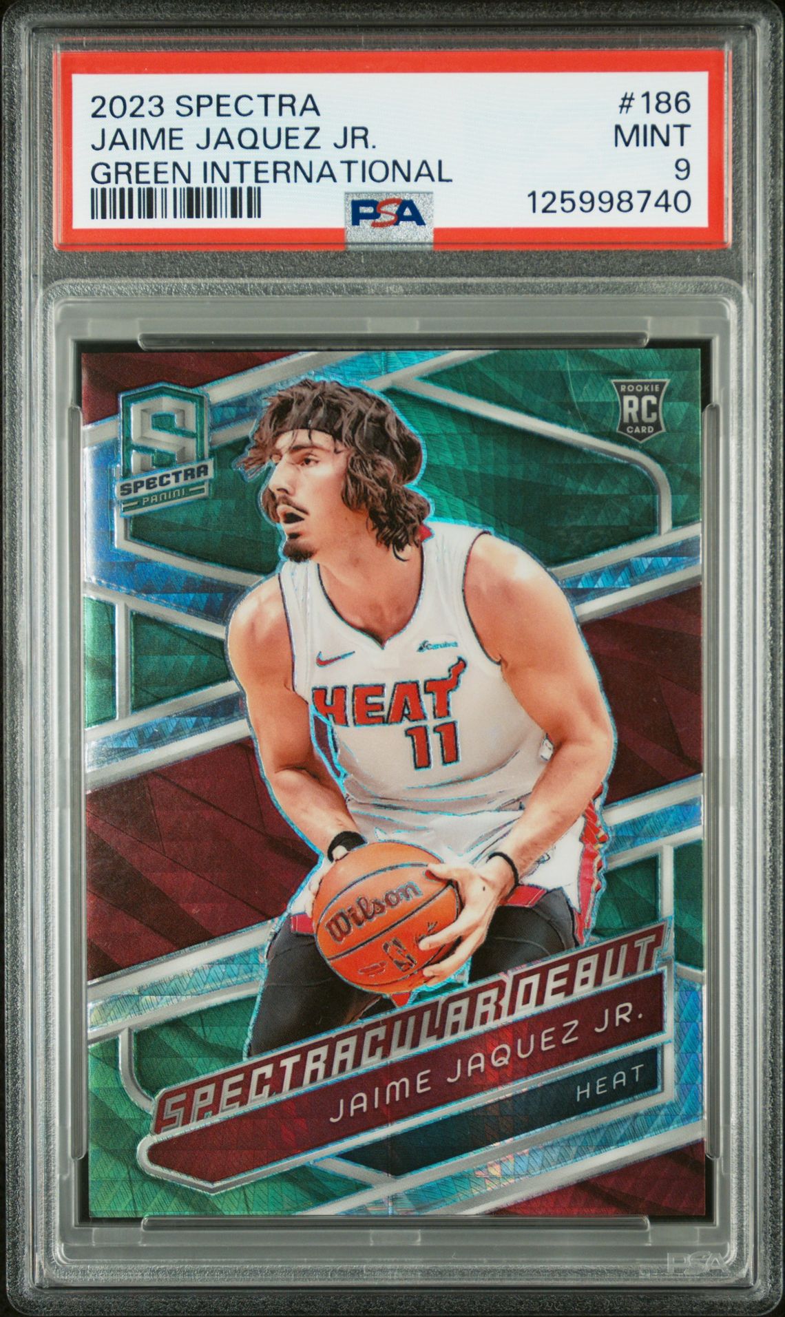 2023 Panini PANINI SPECTRA GREEN INTERNATIONAL #186 Jaime Jaquez Jr. front