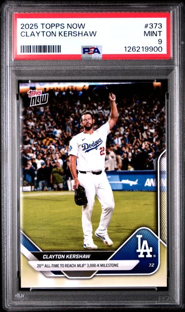 2025 Topps Topps Now #373 Kershaw front