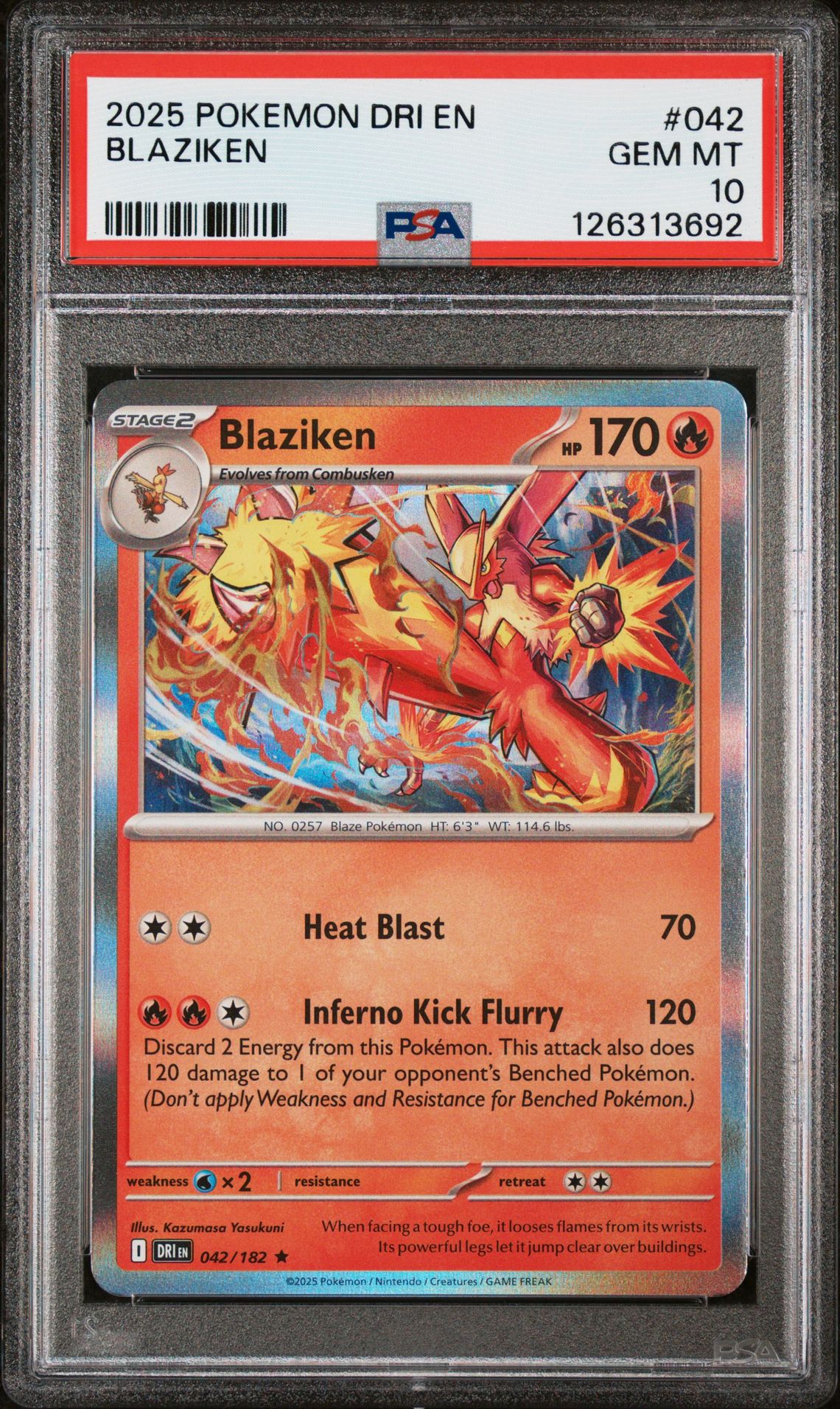 2025 Pokemon POKEMON DRI EN-DESTINED RIVALS #042 Blaziken front
